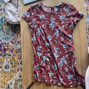 Floral t-shirt dress